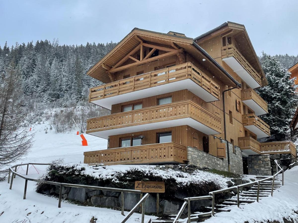 Meribel Centre La Chaudanne, Real Ski In And Out, 3 Bedrooms 2 Bathrooms Newly Renovated, Chalet L'Eperviere エクステリア 写真