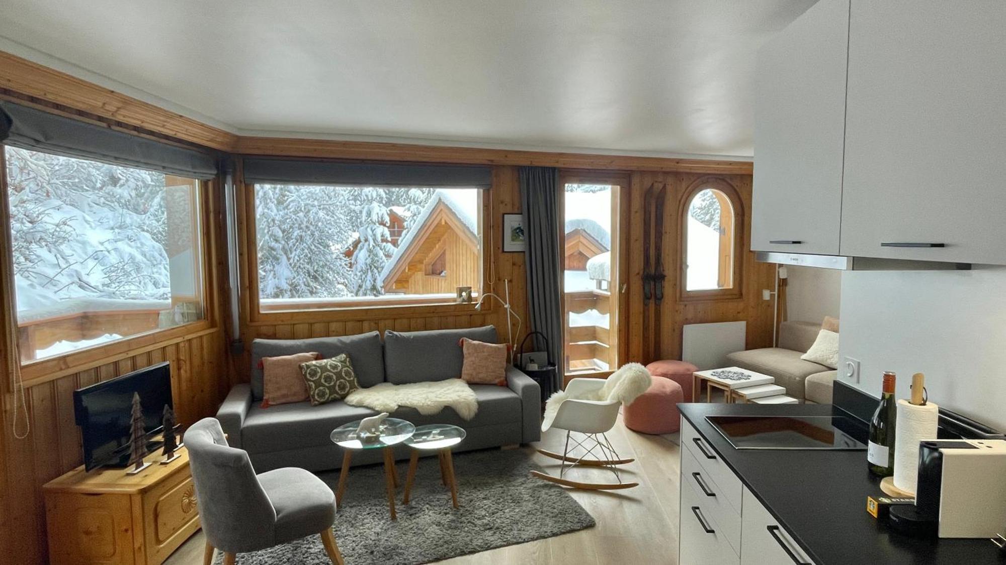 Meribel Centre La Chaudanne, Real Ski In And Out, 3 Bedrooms 2 Bathrooms Newly Renovated, Chalet L'Eperviere エクステリア 写真