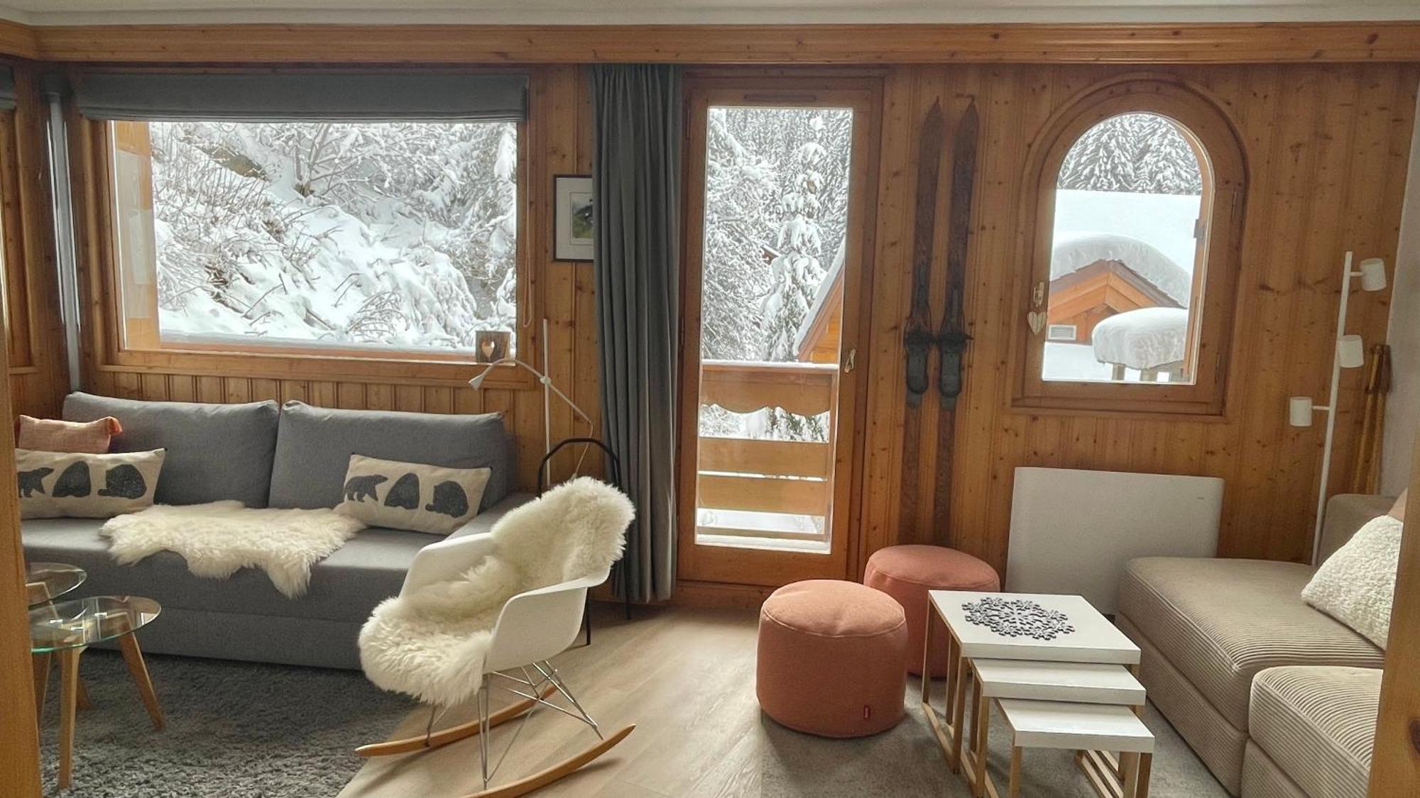 Meribel Centre La Chaudanne, Real Ski In And Out, 3 Bedrooms 2 Bathrooms Newly Renovated, Chalet L'Eperviere エクステリア 写真
