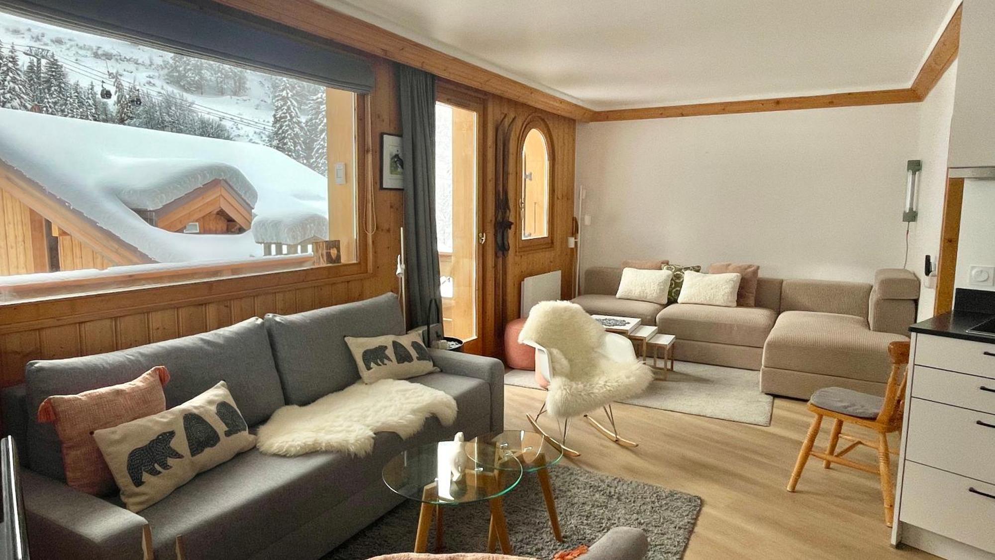 Meribel Centre La Chaudanne, Real Ski In And Out, 3 Bedrooms 2 Bathrooms Newly Renovated, Chalet L'Eperviere エクステリア 写真